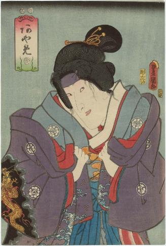 Actor Iwai Kumesaburô III as Ayame