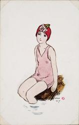 Woman in Bathing Suit