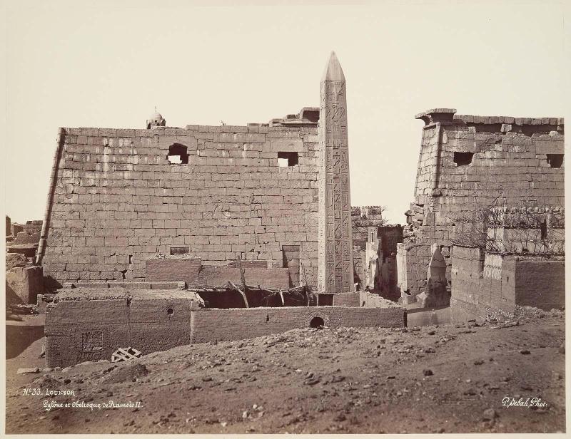 Luxor, pylon and obelisk of Ramses II