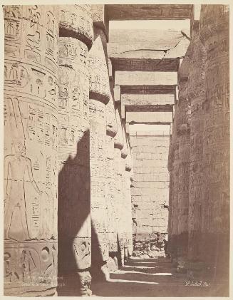 Temple of Karnak, interior of the hypostyle hall