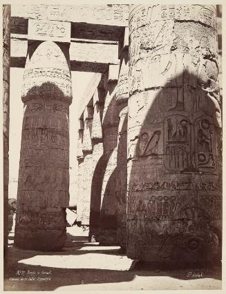 Temple of Karnak, interior of the hypostyle hall