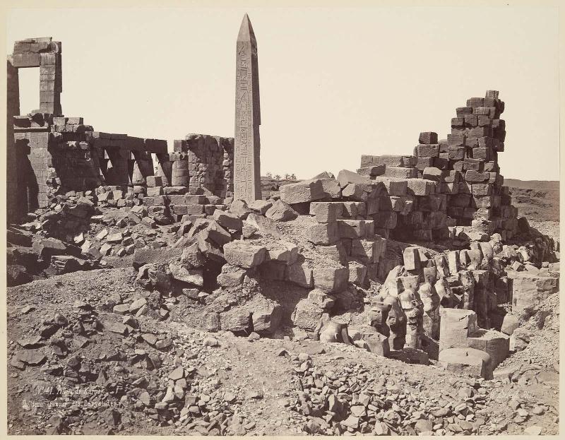 Temple of Karnak, obelisk and court