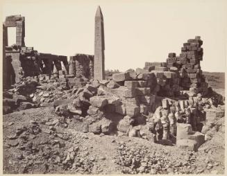 Temple of Karnak, obelisk and court