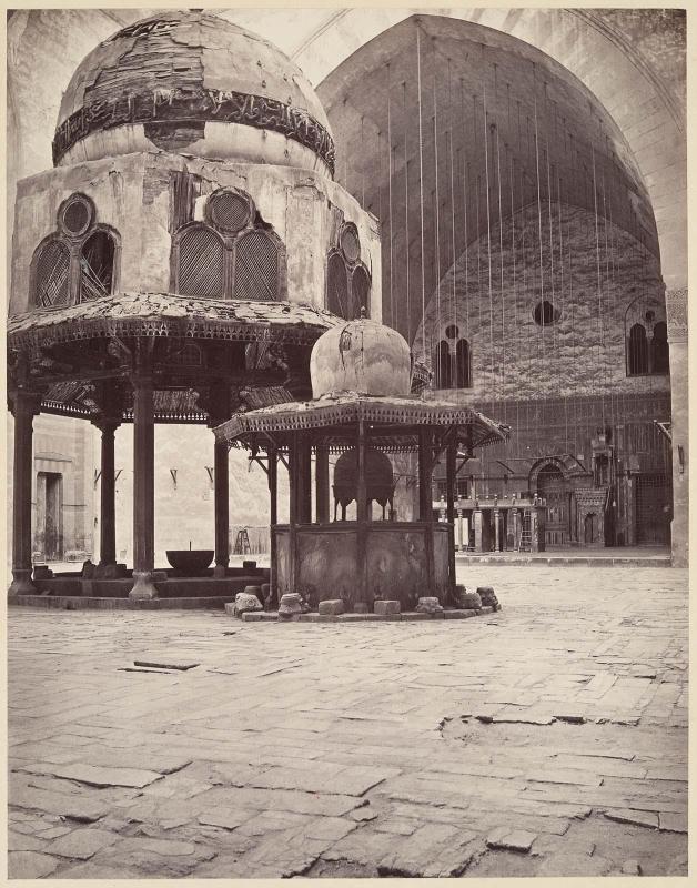 Interior of the mosque of Sultan Hassan, Cairo