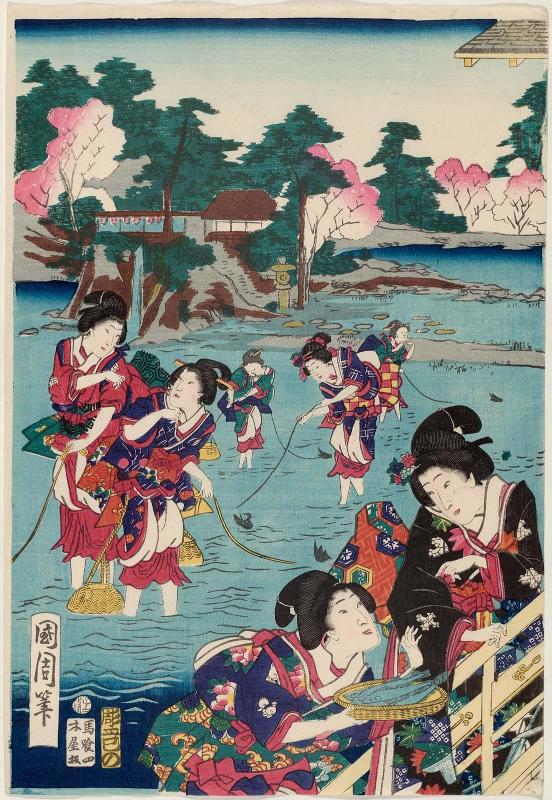 Lord Genji's Cormorant Fishing Excursion (Genji no kimi ukai gyoyû no zu)