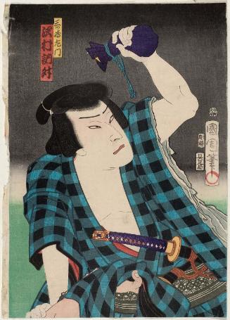 Actor Sawamura Tosshô II as Mitsushima Samon