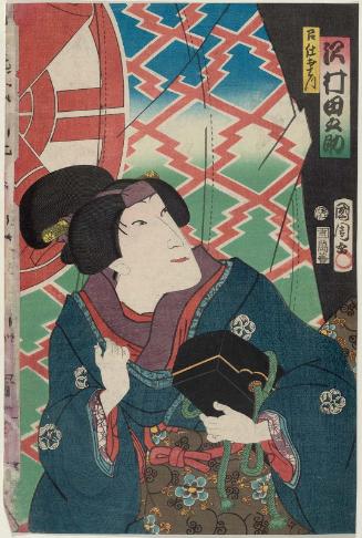 Actor Sawamura Tanosuke III as Meshitsukai Ohatsu