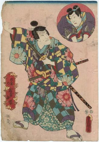 Actor Nakamura Fukusuke I in "Nagoya Belt and Tanzen Jacket" (Tanzen no Nagoya obi)