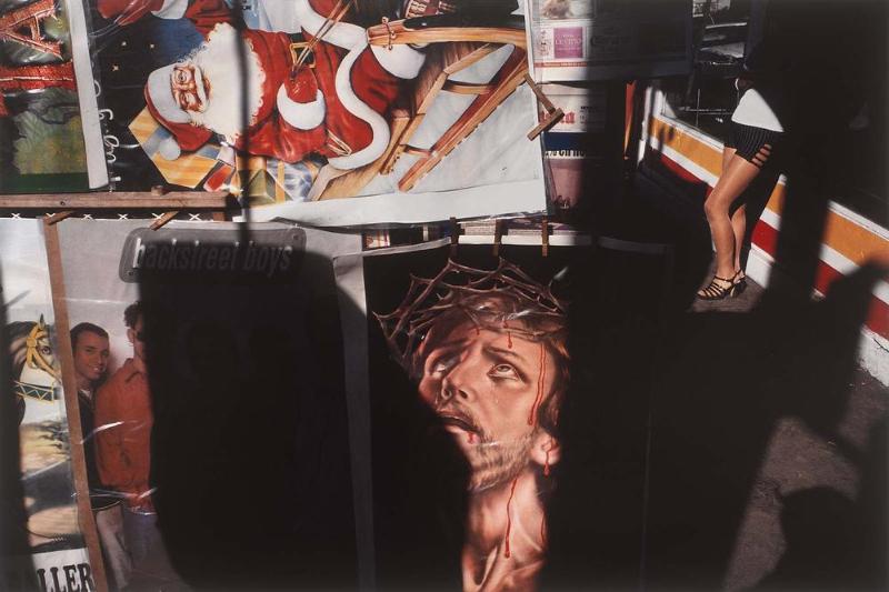 Tijuana, B. C., Mexico (Posters with Jesus, Santa)