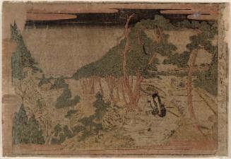 Act V (Godanme), from the series Perspective Pictures of the Storehouse of Loyal Retainers, a Primer (Uki-e Kanadehon Chûshingura)