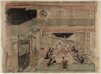 Act X (Jûdanme), from the series Perspective Pictures of the Storehouse of Loyal Retainers, a Primer (Uki-e Kanadehon Chûshingura)