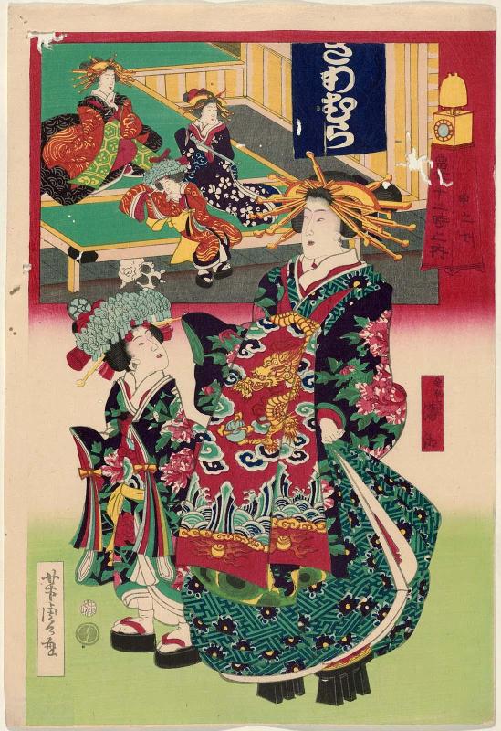 The Hour of the Monkey (Saru no koku), from the series The Twelve Hours in the Modern World (Tôsei jûni-doki no uchi)