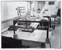 Florida ocean floor location model, feature film, "Jaws 2".  - Gene Johnson's Trailer  Jan. 28, 1977.