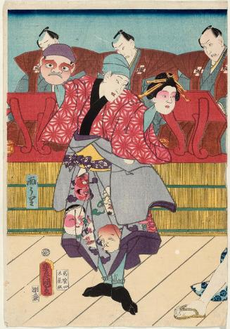 Actor Nakamura Shikan IV as a Mask Seller (Men-uri)
