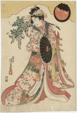 The Wisteria Girl (Fuji musume), from the series Ôtsu-e Paintings in the Modern Style (Imayô Ôtsu-e)