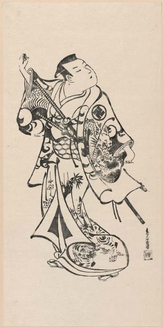 Actor Takii Hannosuke as a Samurai