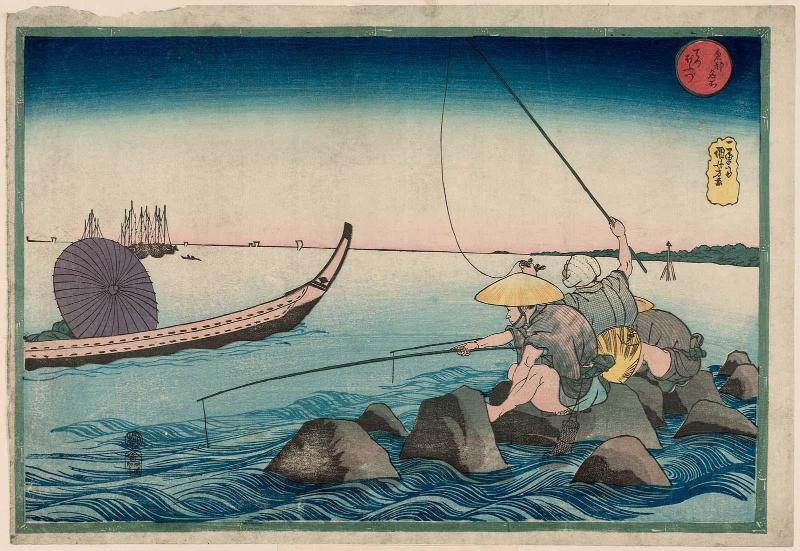 Teppôzu, from the series Famous Places in the Eastern Capital (Tôto meisho)