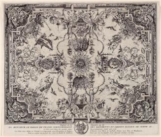 The Ceiling of the Bedroom of Baron de Tessin in Stockholm