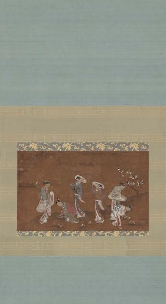 Picking Herbs on the Banks of the Sumida River