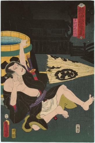Actor Ichikawa Kodanji IV as Ukai Kujûrô, from the series Portraits from Hit Plays of Both Historical Stories and Modern Life (Jidai sewa atari sugatami)