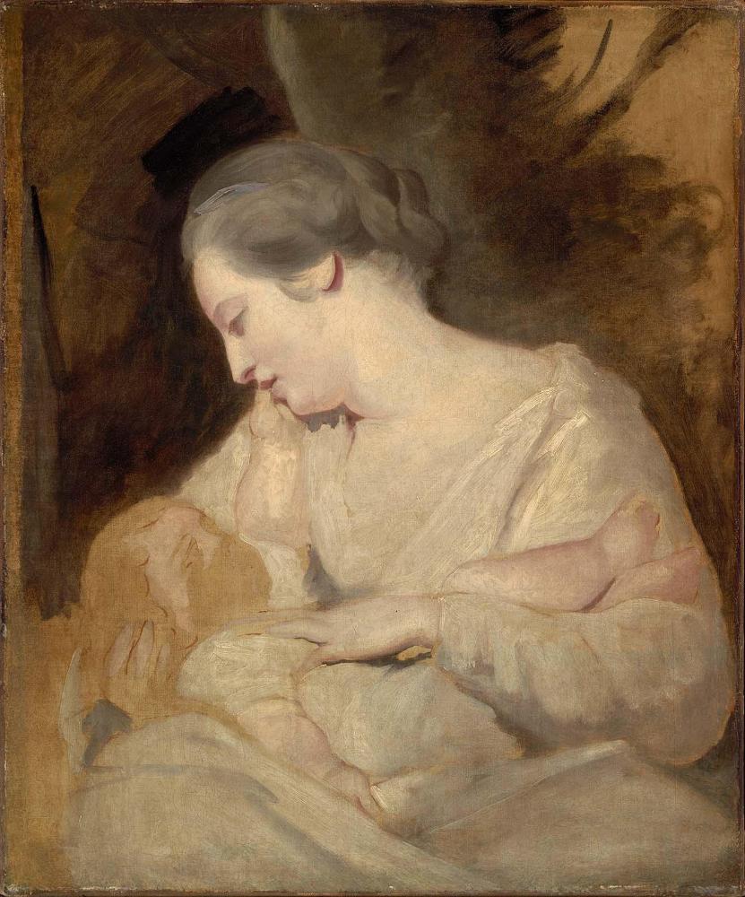 Mrs. Richard Hoare Holding her Child