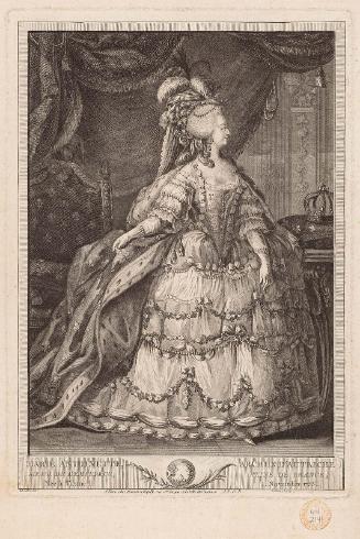 Marie Antoinette, Archide. D'Autriche, Sœur de l'Empereur, Reine de France. Née à Vienne le 2 Novembre 1755.
