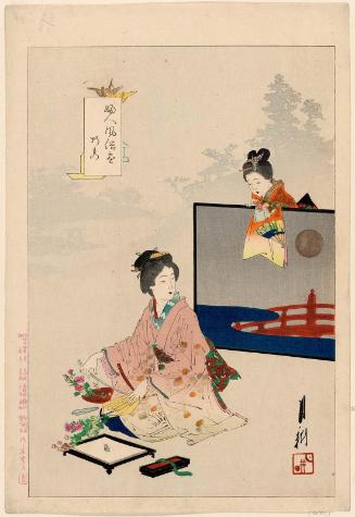 Folded Decorations (Orimono), from the series An Assortment of Women's Customs (Fujin fûzoku zukushi)