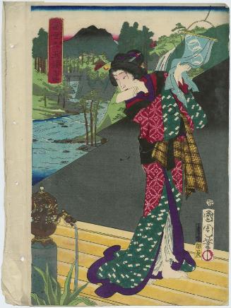 Kôya, from the series Six Jewel-like Faces of Modern Times (Tôsei mu tamagao), pun on Six Jewel Rivers (Mu Tamagawa)