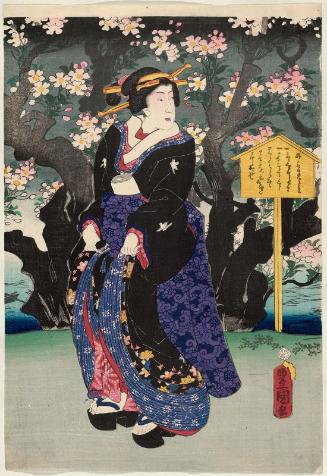 Cherry Blossoms at Night on Mukôjima (Mukôjima no yozakura)