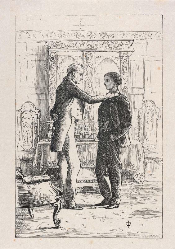 "Sir Peregine and his Heir," Illustration to Anthony Trollope's "Orley Farm"