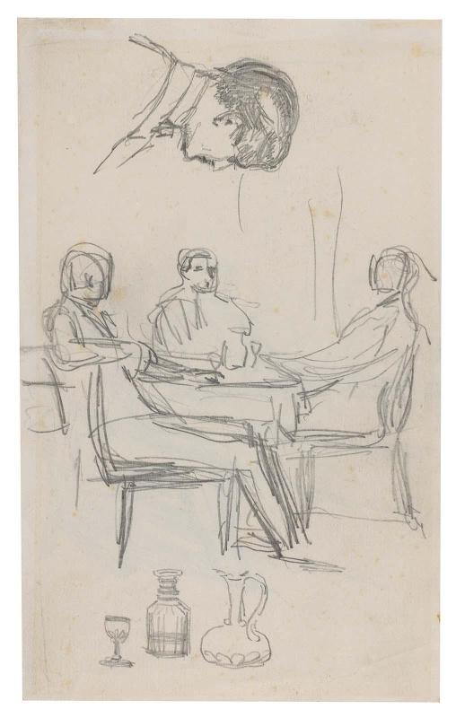 Preliminary Studies for Illustration to Anthony Trollope's "Orley Farm"