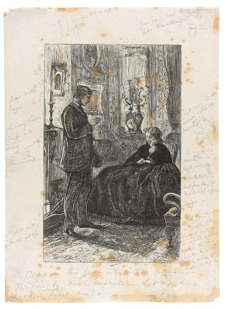 "Peregrine's Eloquence," Illustration to Anthony Trollope's "Orley Farm"