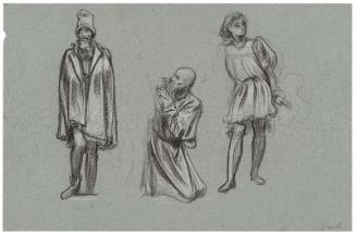 Three Figures: Man in Tall Hat, Old Man, Youth