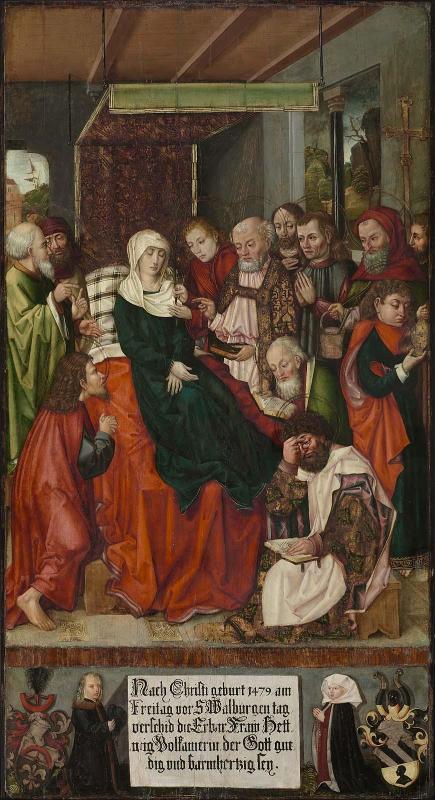 Dormition of the Virgin, with an Epitaph