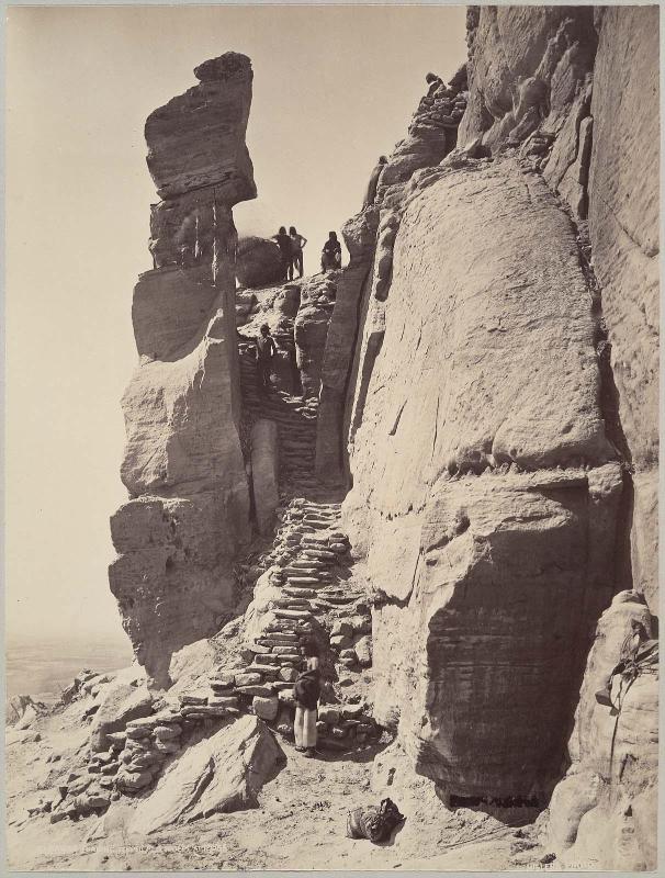 Stairway Leading to Pueblo Wolpi, Arizona
