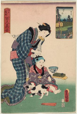 Yotsuya, from the series One Hundred Beautiful Women at Famous Places in Edo (Edo meisho hyakunin bijo)