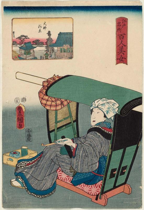 Daishigawara, from the series One Hundred Beautiful Women at Famous Places in Edo (Edo meisho hyakunin bijo)