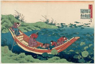 Poem by Bun'ya no Asayasu (Fumiya no Asayasu), from the series One Hundred Poems Explained by the Nurse (Hyakunin isshu uba ga etoki)