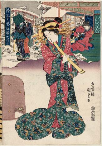 Act IX (Kudanme), from the series Matched Pictures for The Storehouse of Loyal Retainers (Ekyôdai Chûshingura)