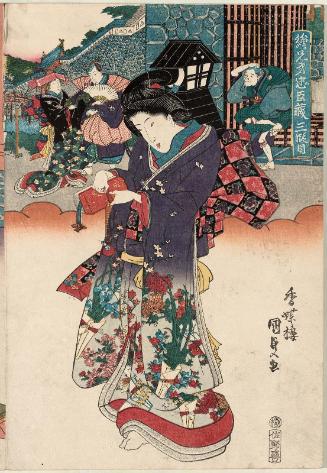 Act III (Sandanme), from the series Matched Pictures for The Storehouse of Loyal Retainers (Ekyôdai Chûshingura)