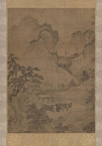 Landscape with temple complex