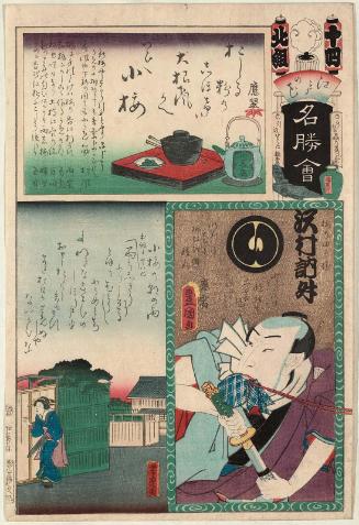 Fourteen Brigade, North Group, Koume: Actor Sawamura Tosshô II as Ume no Yoshibei, from the series Flowers of Edo and Views of Famous Places (Edo no hana meishô-e)