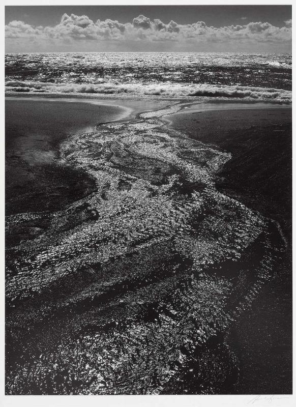Stream and Sea Rodeo Lagoon, Marin County, CA