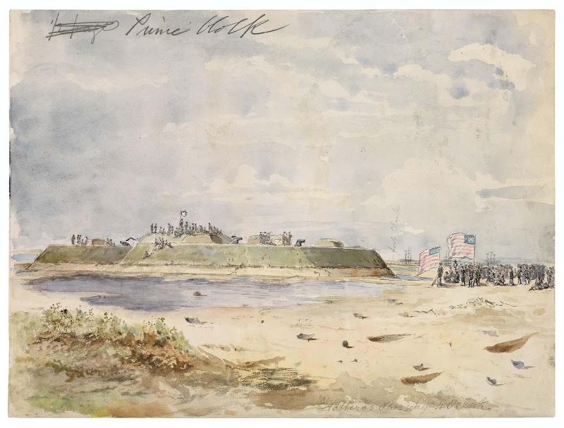 Fort Hatteras Just Before the Surrender