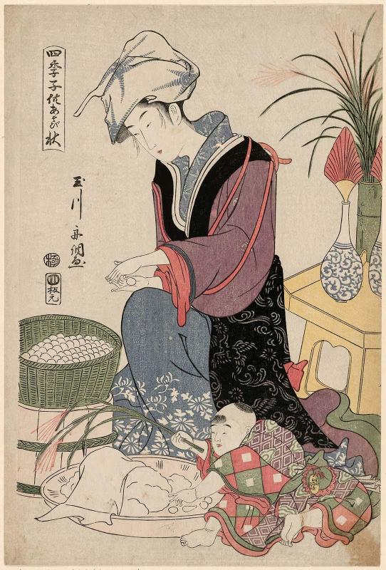 Fall (Aki), from the series Children's Pleasures of the Four Seasons (Shiki Kodomo asobi)