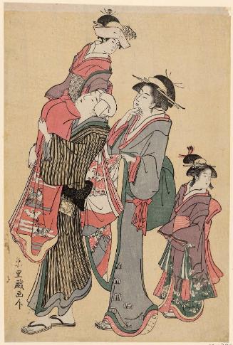 Going to the Shrine for the Obitoki Ceremony at the Shichigosan Festival