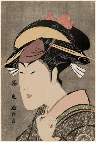 Actor Matsumoto Yonesaburô as Fuwa Shozaemon's Daughter (?)