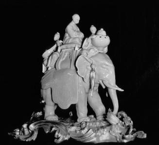 Elephant Ridden by Three Figures