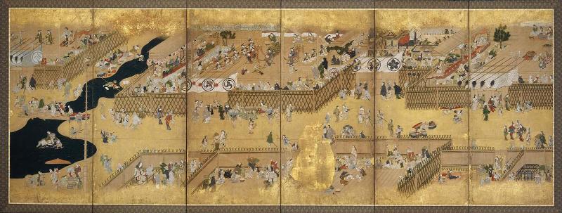 Amusements at the Dry Riverbed, Shijô