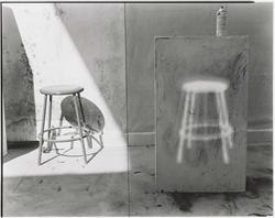 Quick Shift of the Head Leaves Glowing Stool Afterimage Posited on Pedestal